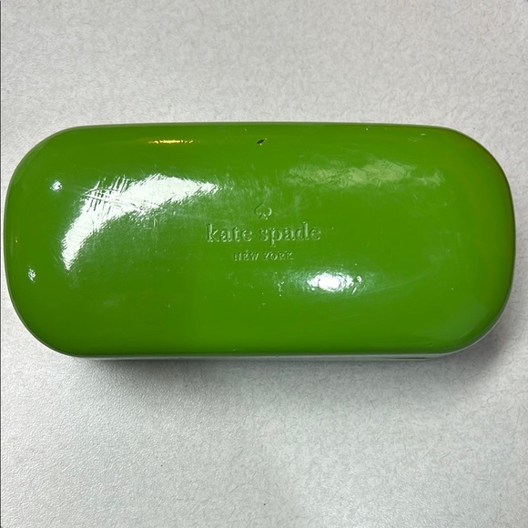Kate Spade Glasses Case Green Glasses Read Book Eyes Travel Protect Optical Bag - Picture 1 of 8